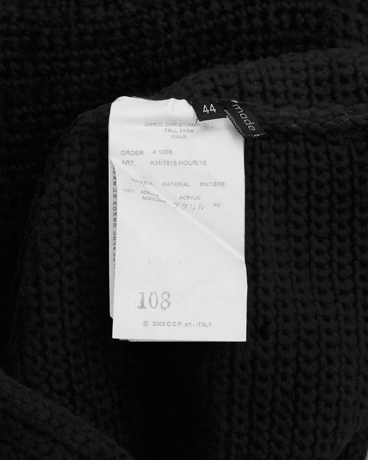 Carol Christian Poell Waffle Knit Sweater - FW03 "Inner Space"