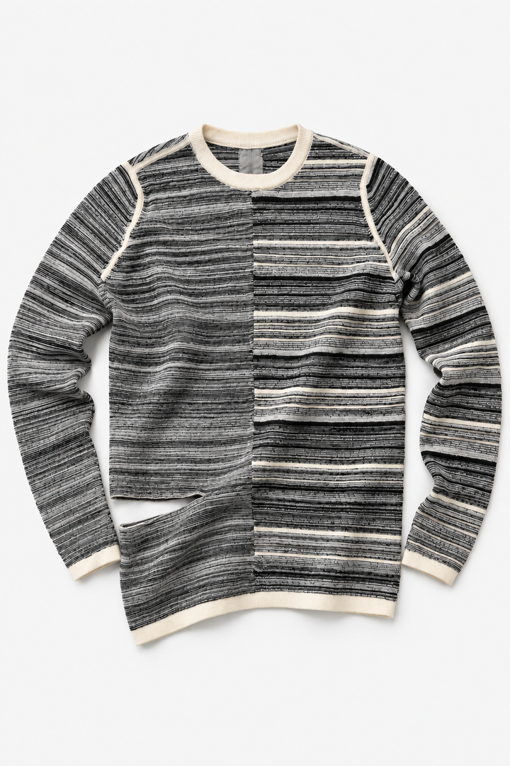 Rick Owens Striped Cutout Sweater - SS19 "Babel"
