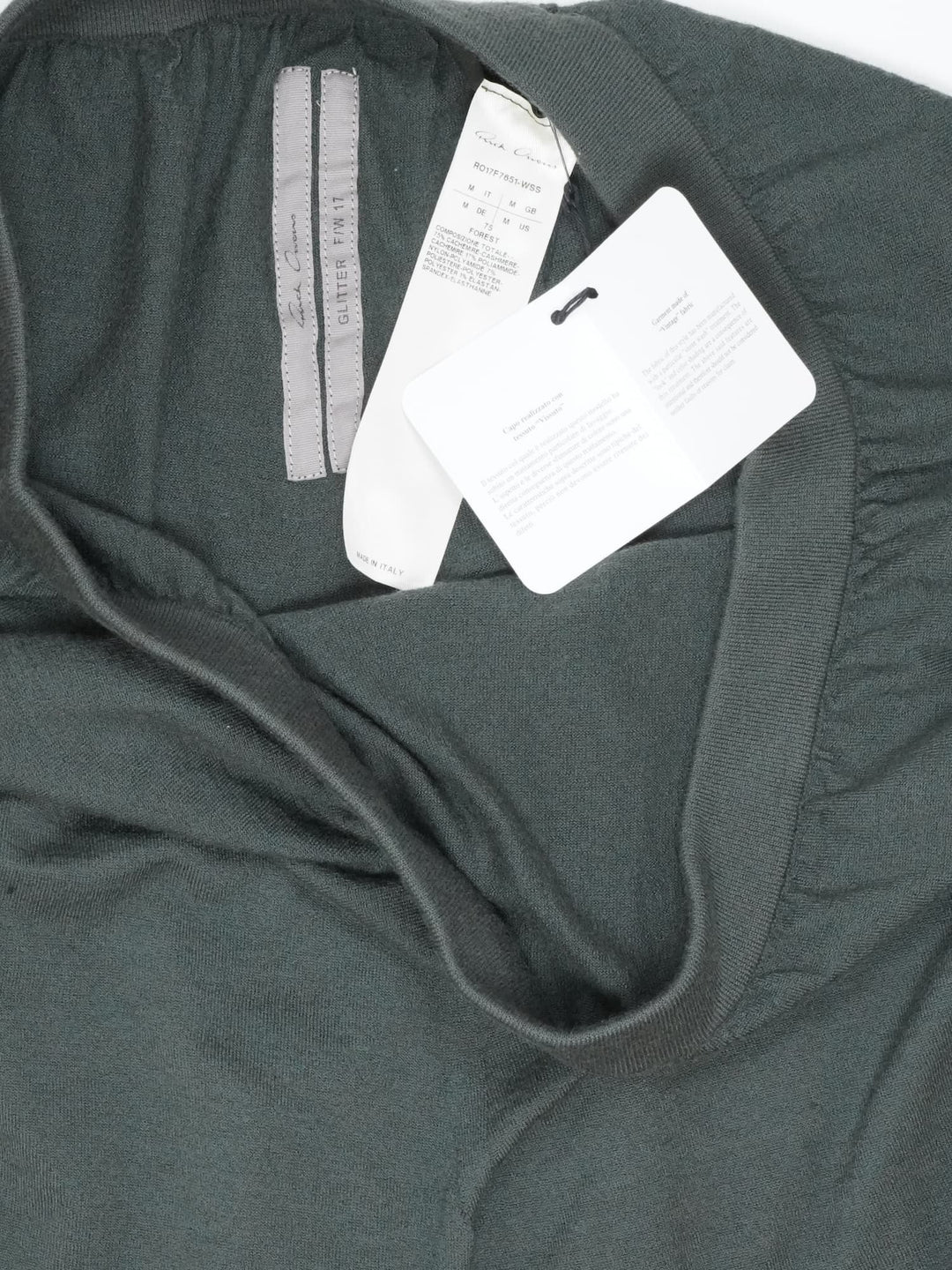 Rick Owens Cashmere Boxer Shorts - FW17 "Glitter"