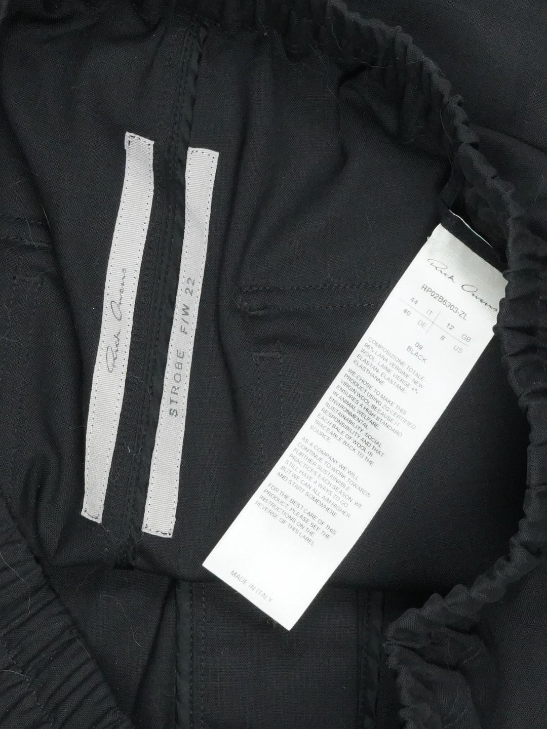 Rick Owens Wool Shorts - FW22 "Strobe"