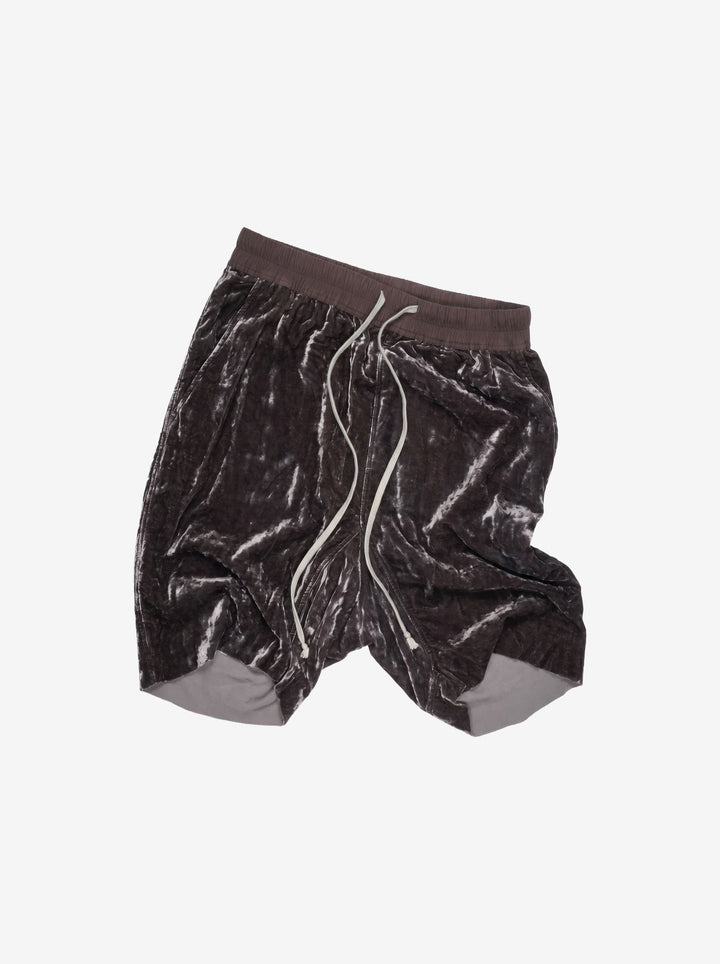 Rick Owens Velvet Pod Shorts - FW18 "Sisyphus"