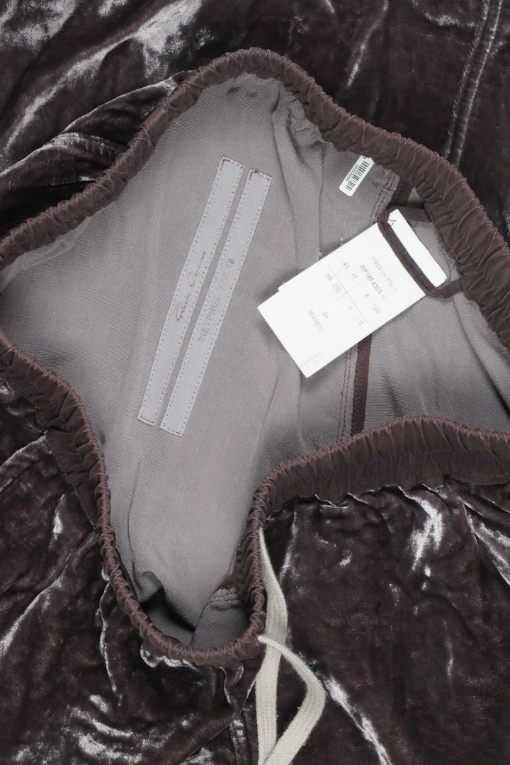 Rick Owens Velvet Pod Shorts - FW18 "Sisyphus"