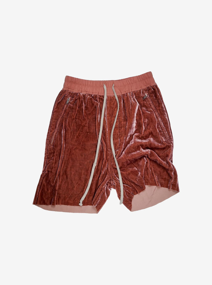 Rick Owens Velvet Bela Shorts - FW19 "Larry"