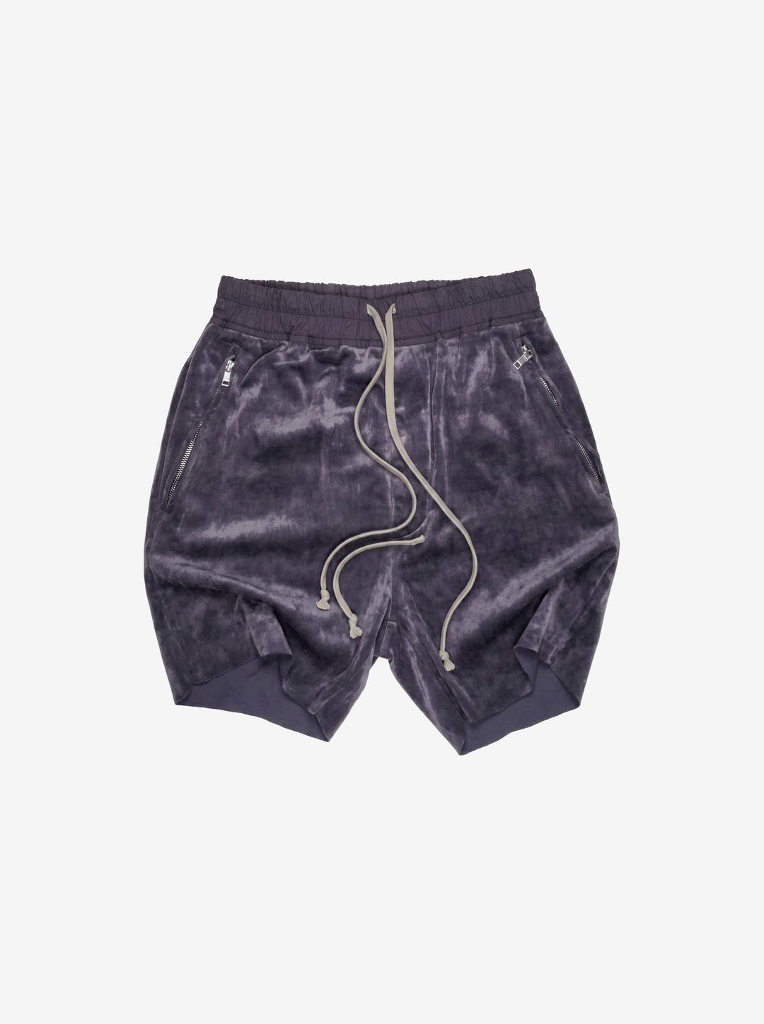 Rick Owens Velvet Bela Shorts - FW21 "Gethsemane"