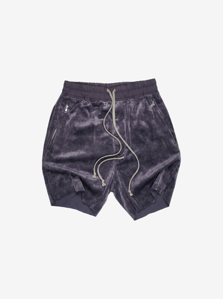 Rick Owens Velvet Bela Shorts - FW21 "Gethsemane"