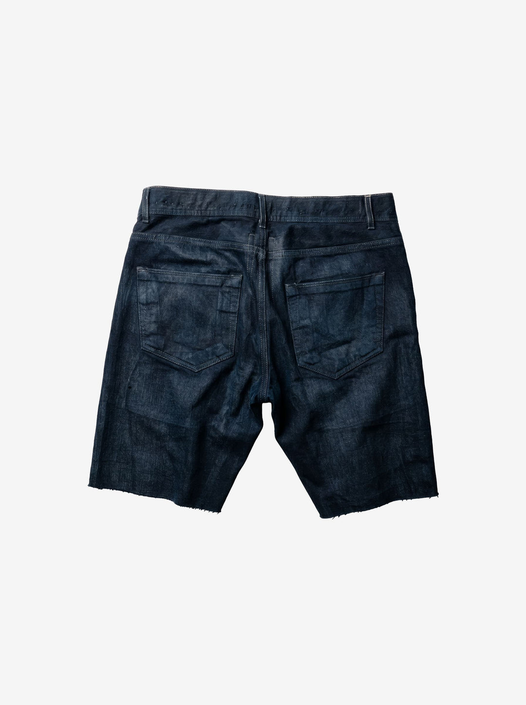 Rick Owens Waxed Denim Shorts