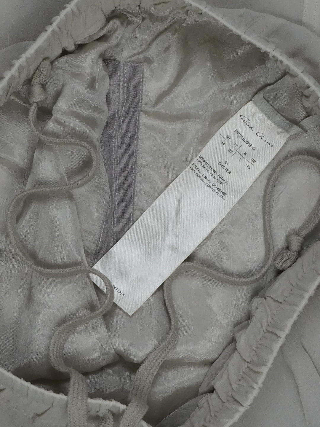 Rick Owens Silk Pod Shorts - SS21 "Phlegethon"