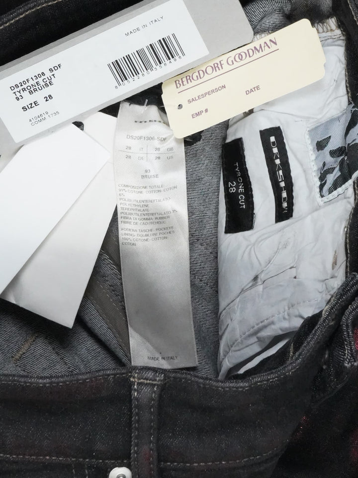 Rick Owens Bruised Waxed Tyrone Jeans - FW20 "Performa"