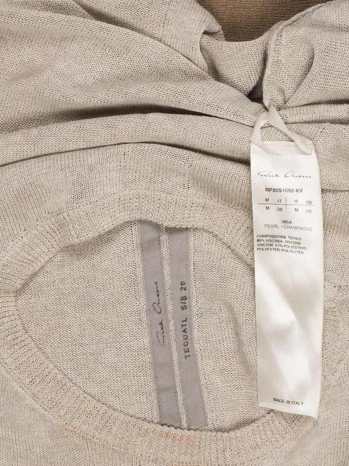 Rick Owens Asymmetrical Sweater - SS20 "Tecuatl"