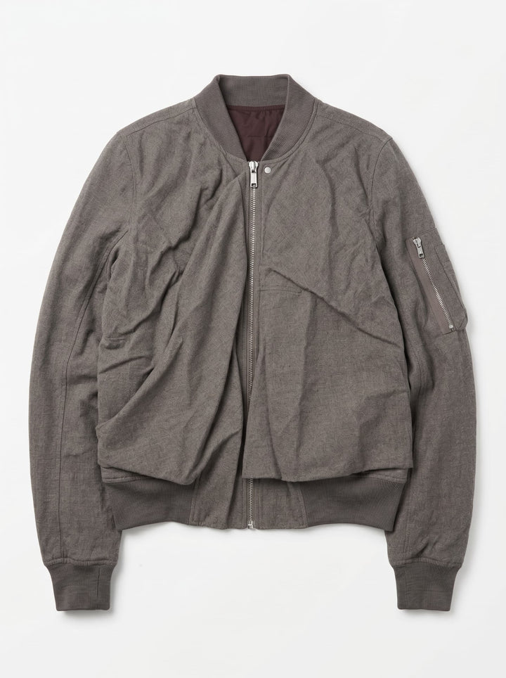 Rick Owens Wrinkled Flight Bomber Jacket - FW16 "Mastodon"