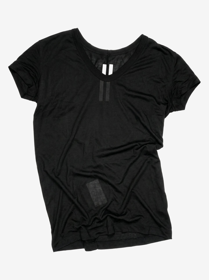 Rick Owens Silk V-Neck Tee - SS14 "Vicious"