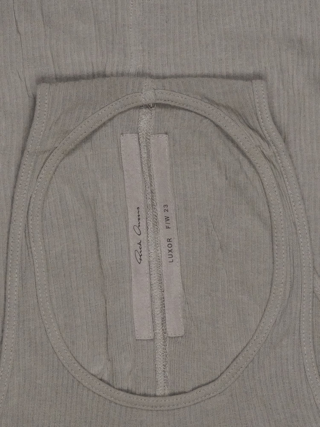 Rick Owens Ribbed Tank Top - FW23 "Luxor"