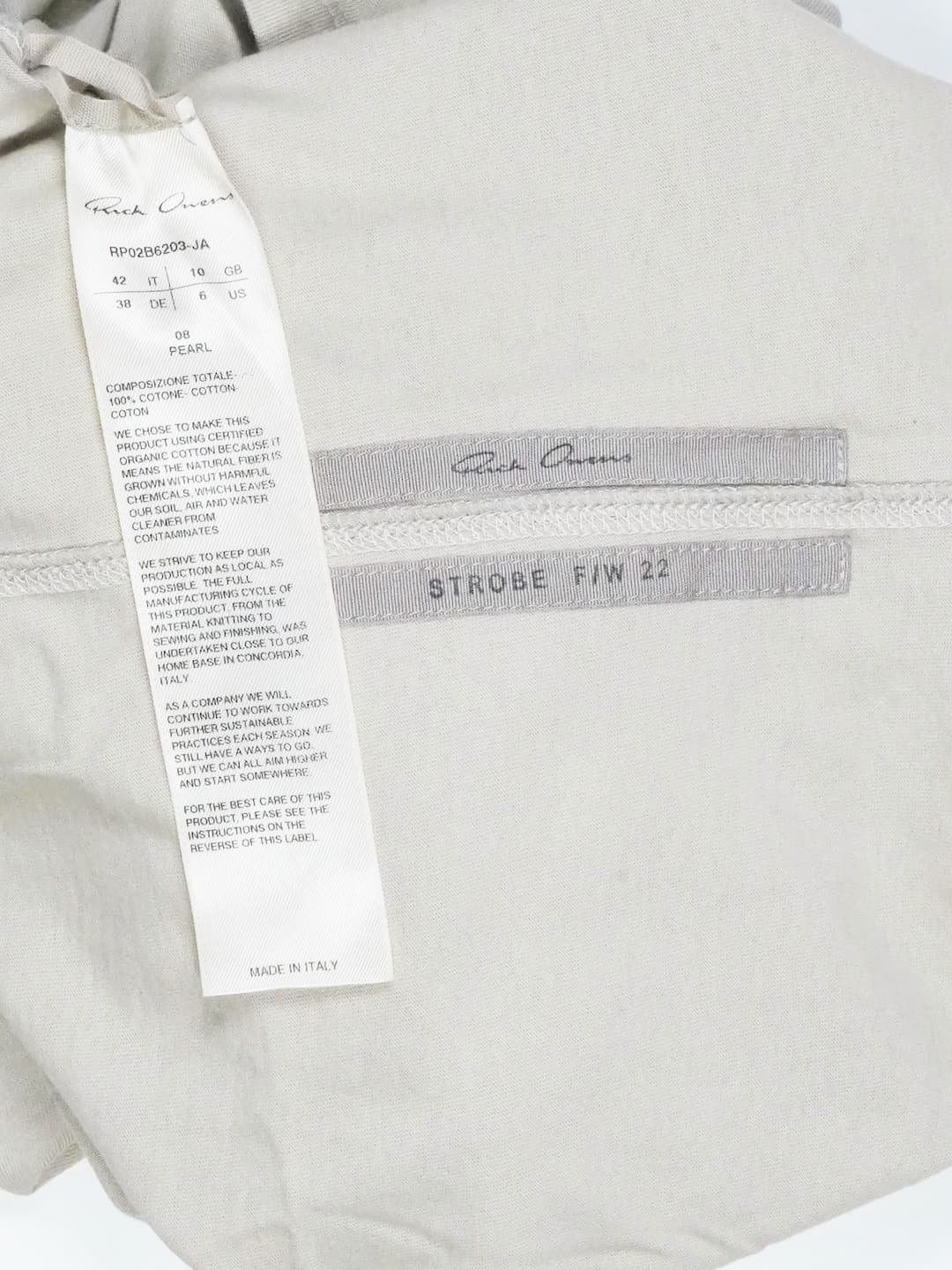 Rick Owens Level Tee - FW22 "Strobe"