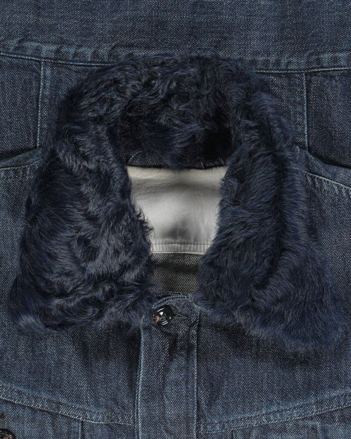 Maison Margiela Fur Denim Jacket - AW13