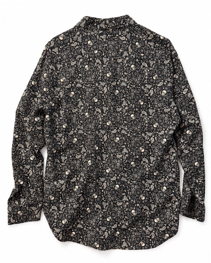 Saint Laurent Paisley Skull Shirt - SS19