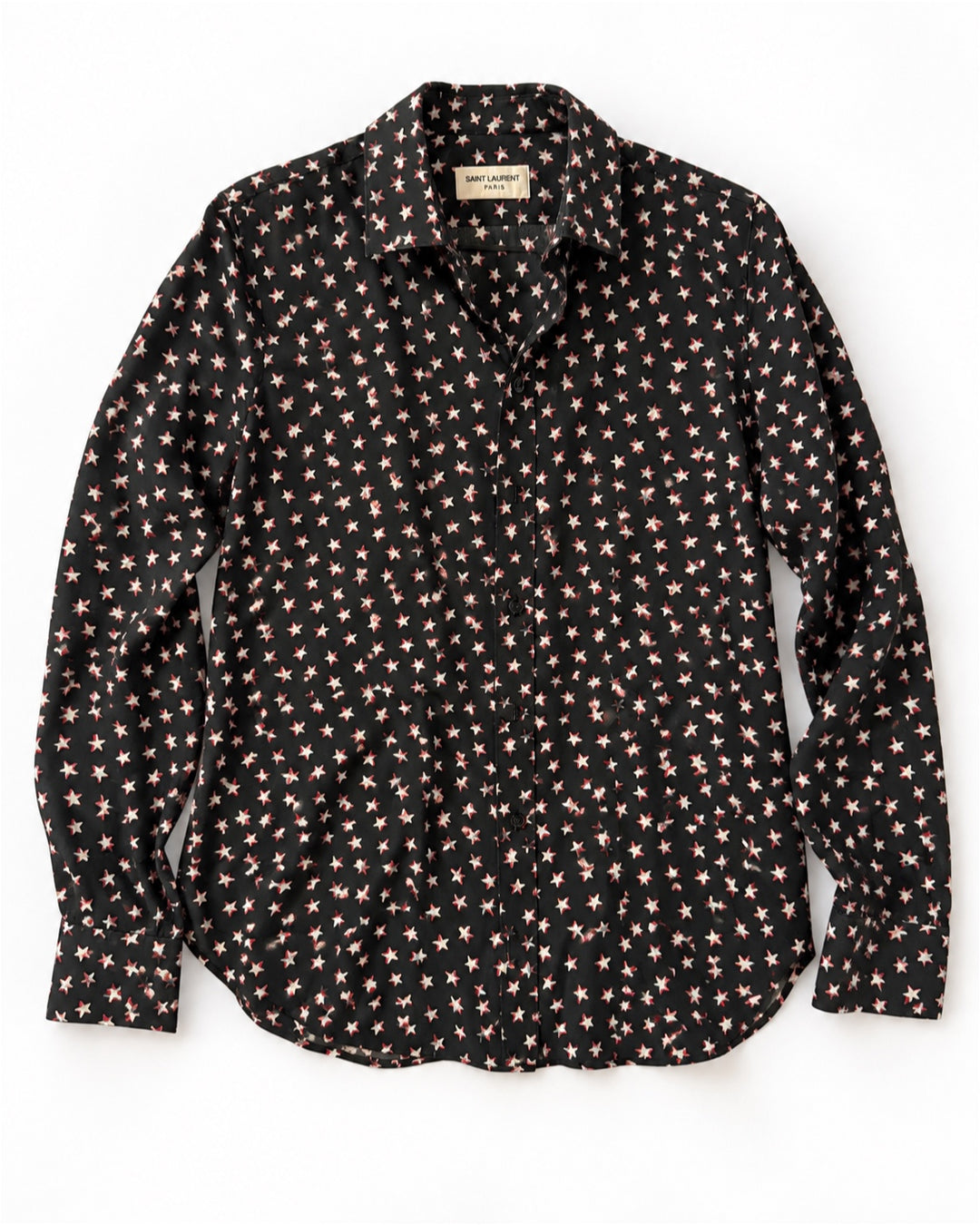 Saint Laurent Silk Psychedelic Star Shirt - SS18