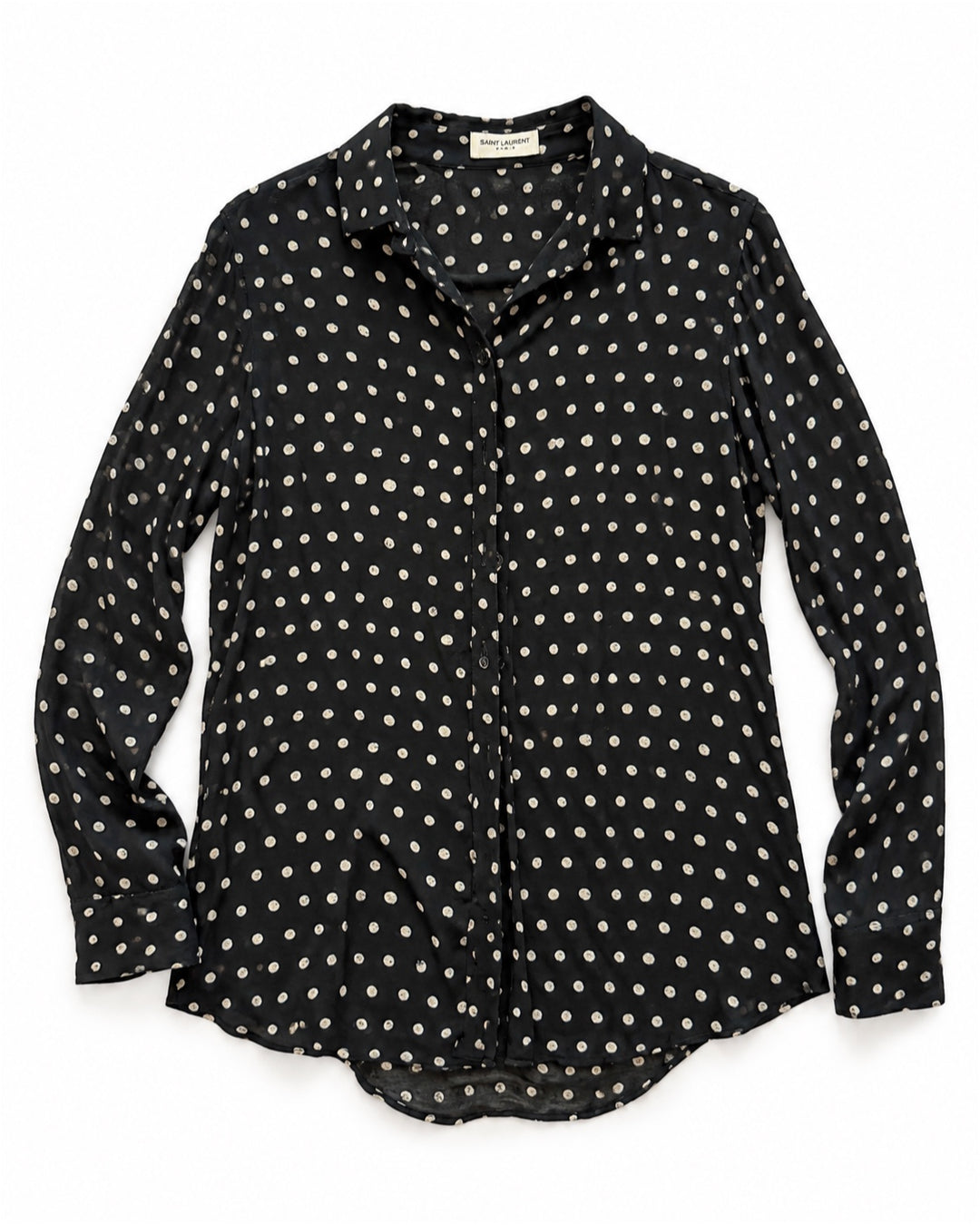 Saint Laurent Polka Dot Shirt - FW17