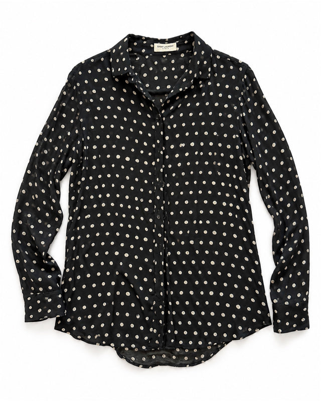 Saint Laurent Polka Dot Shirt - FW17