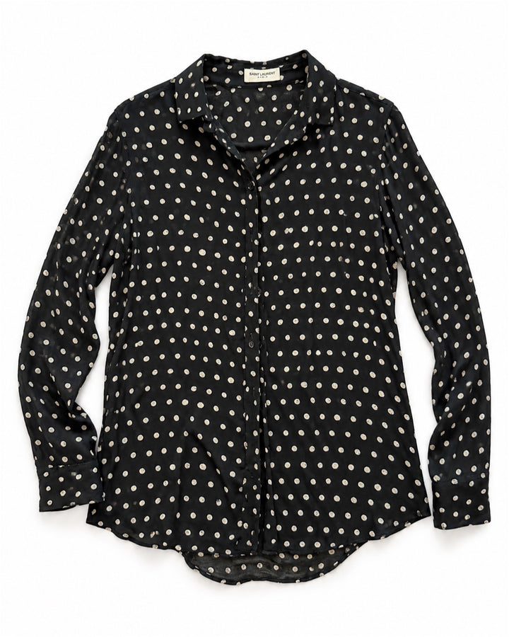Saint Laurent Polka Dot Shirt - FW17