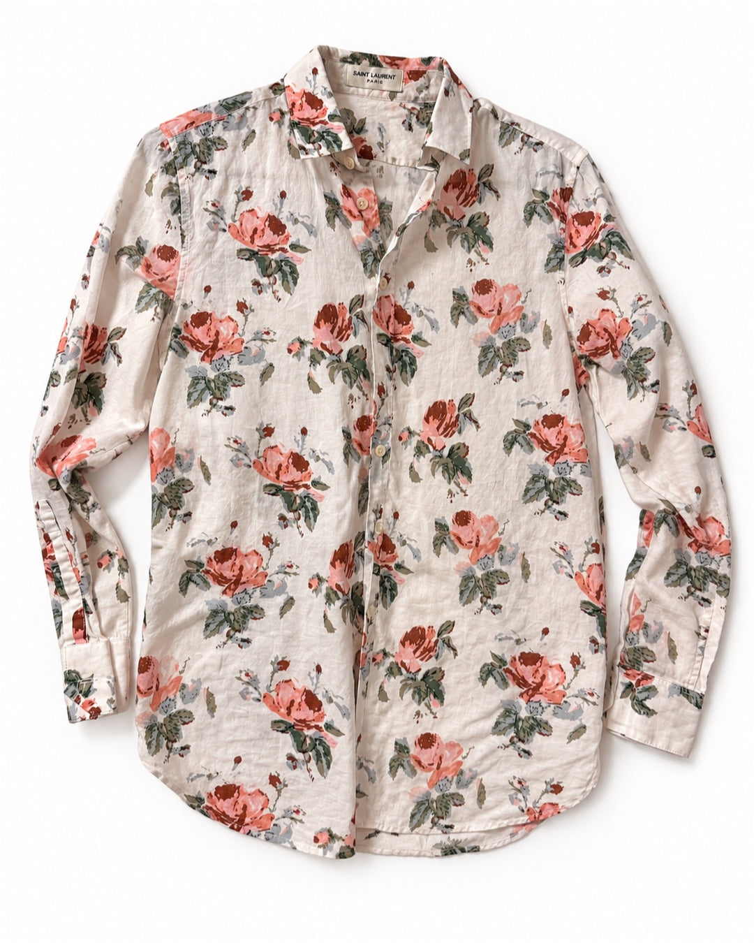 Saint Laurent Floral Rose Shirt - SS16