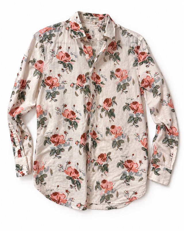 Saint Laurent Floral Rose Shirt - SS16