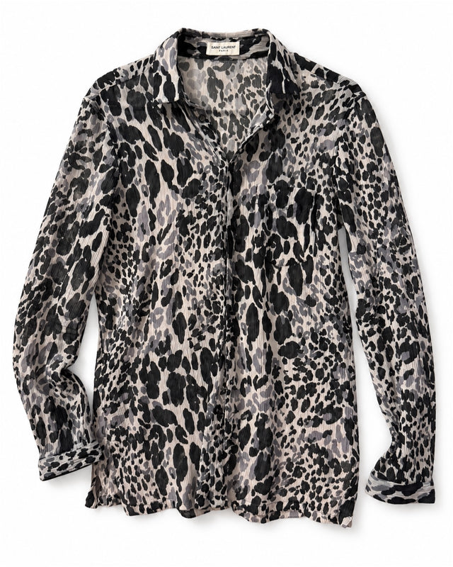 Saint Laurent Silk Leopard Shirt - SS20