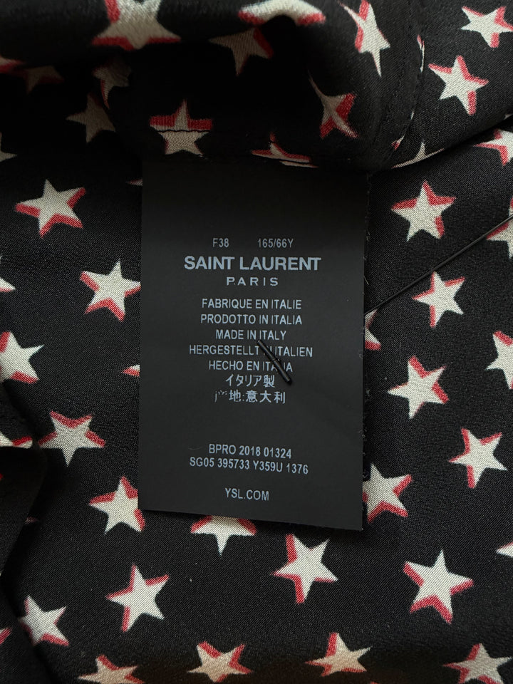 Saint Laurent Silk Psychedelic Star Shirt - SS18