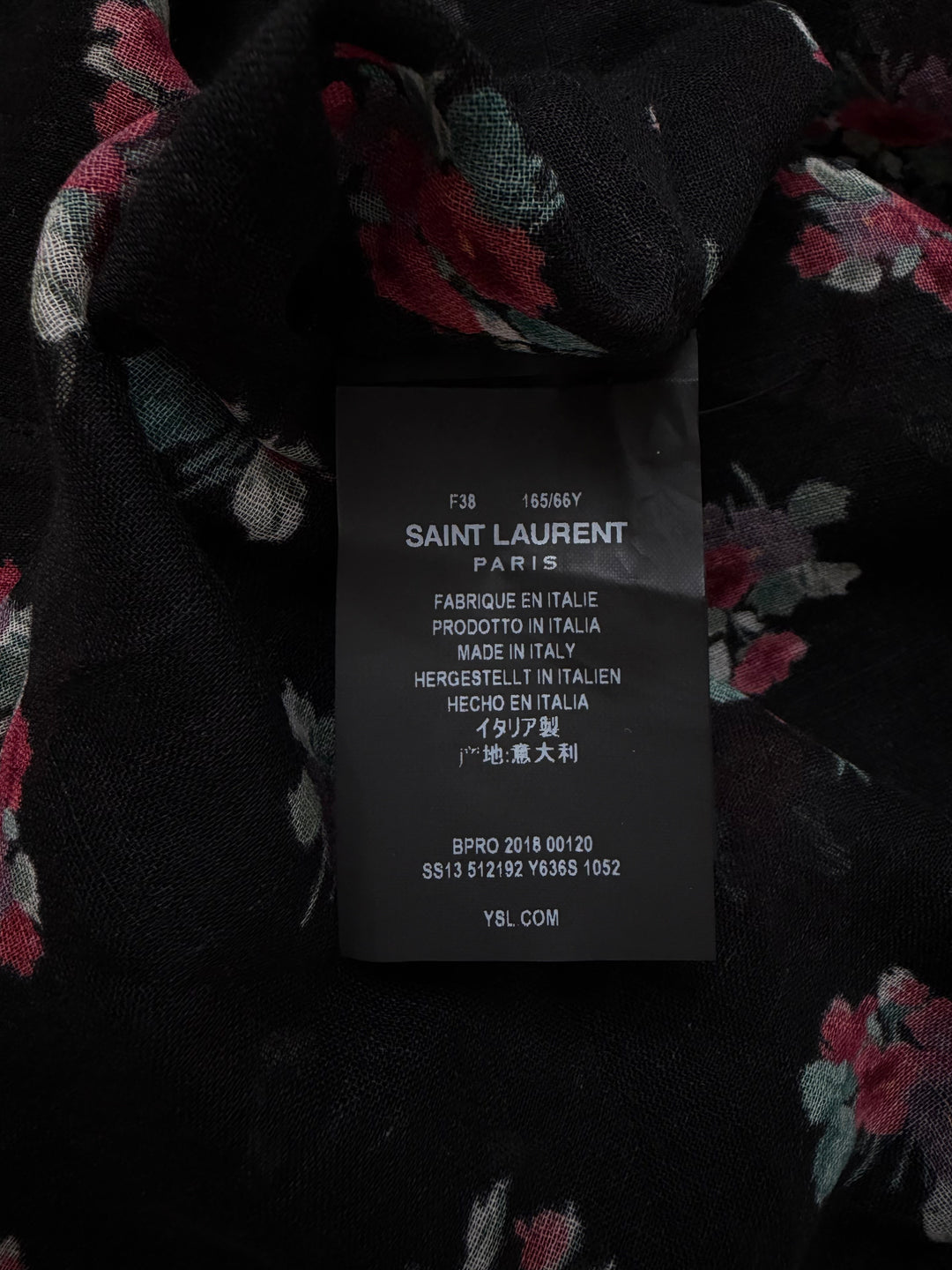 Saint Laurent Floral Shirt - SS19