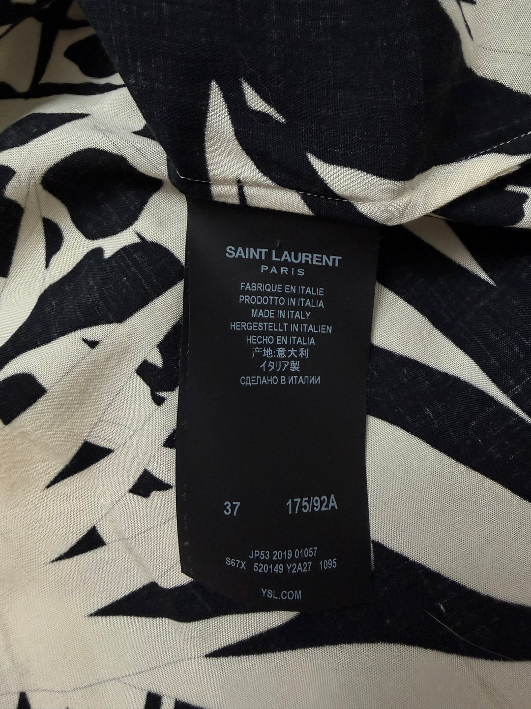 Saint Laurent Floral Jungle Shirt - SS19