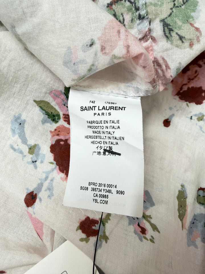 Saint Laurent Floral Rose Shirt - SS16