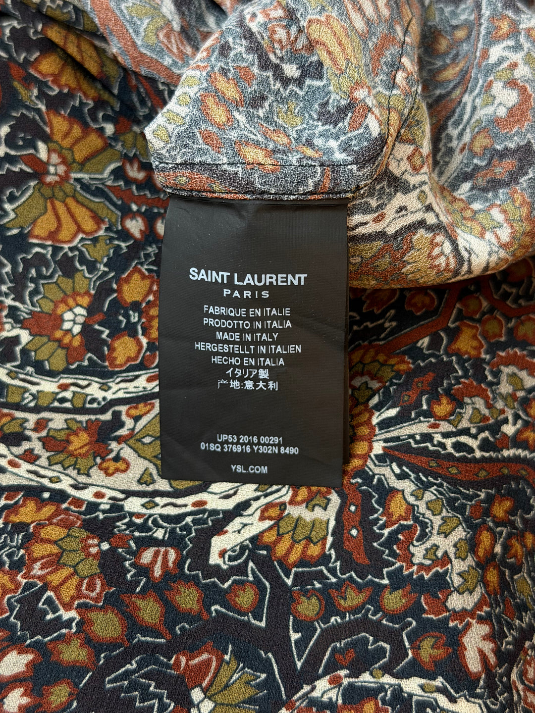Saint Laurent Paisley Shirt - SS16