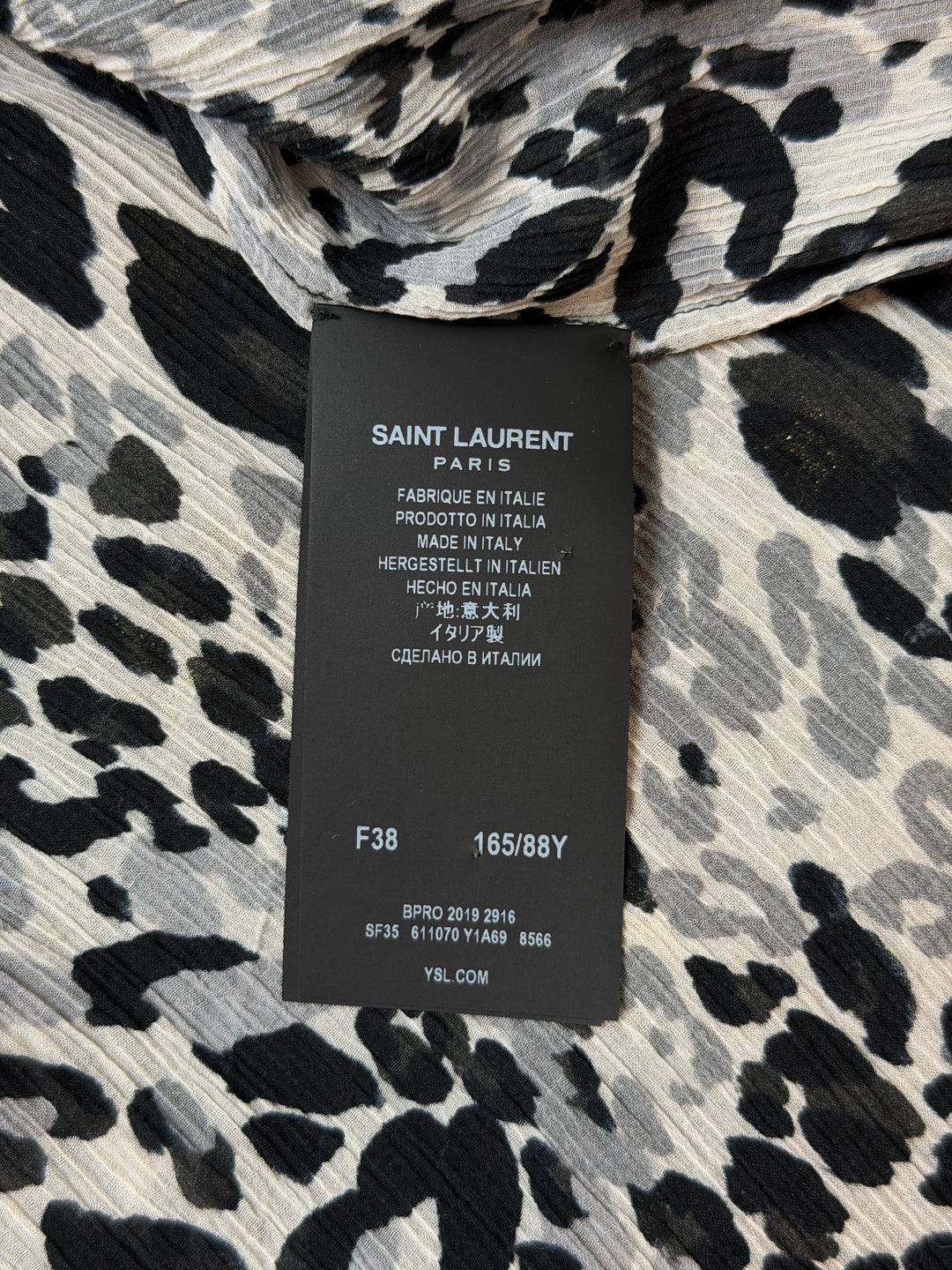 Saint Laurent Silk Leopard Shirt - SS20