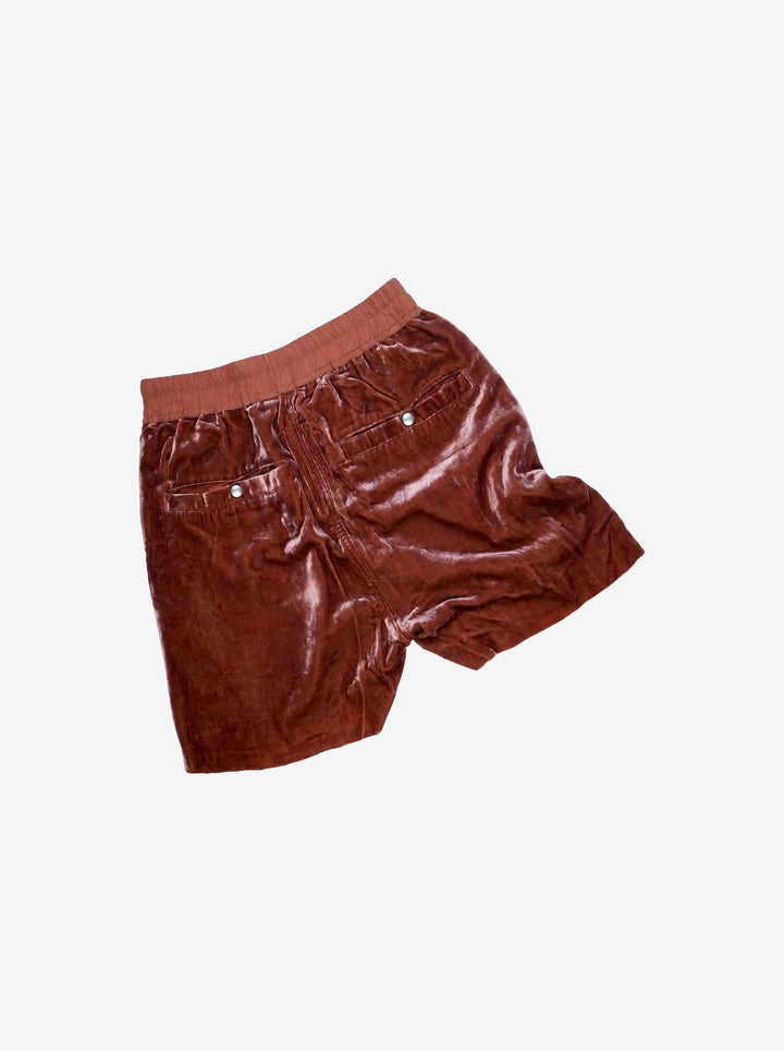 Rick Owens Velvet Bela Shorts - FW19 "Larry"