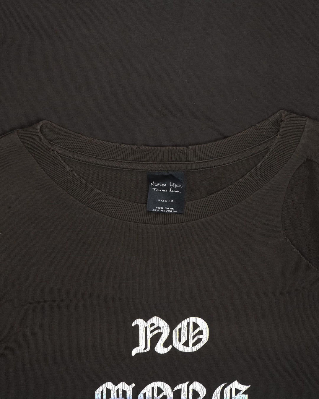 Number (N)ine "No More Bushic" Tee - AW04 "Give Peace A Chance"