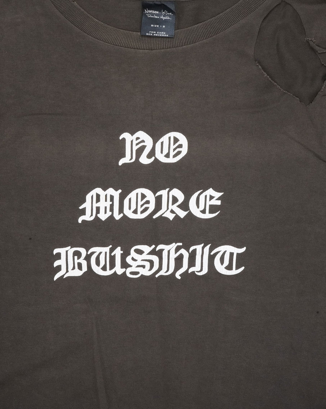 Number (N)ine "No More Bushic" Tee - AW04 "Give Peace A Chance"