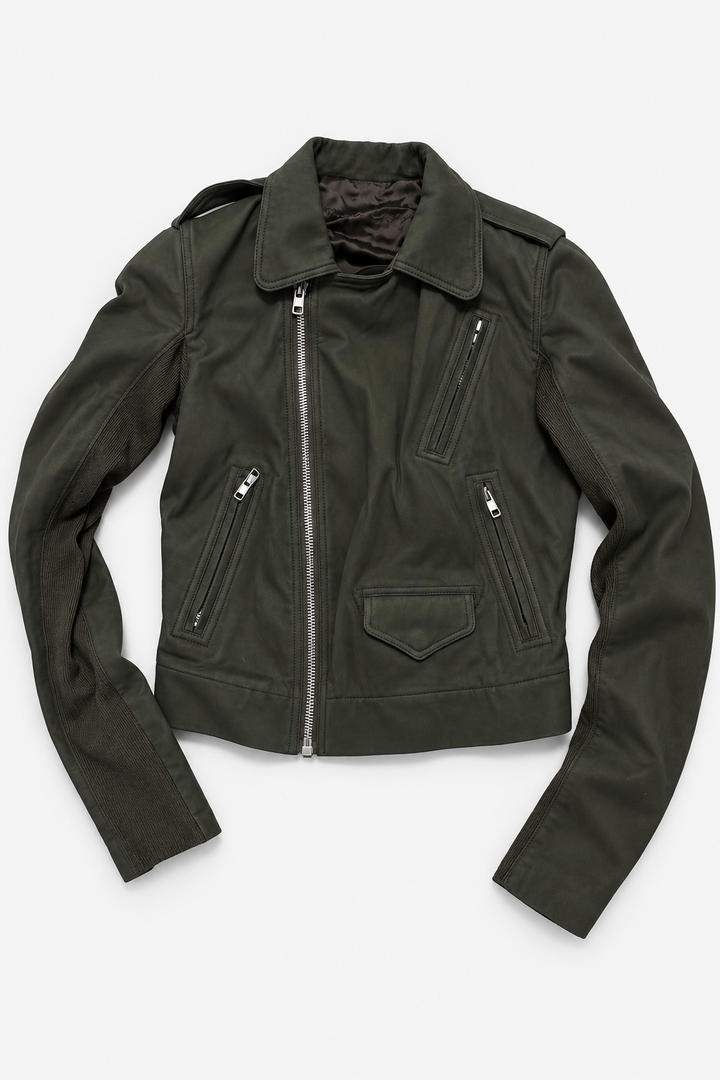 Rick Owens Shrunken Biker Jacket - SS16 "Cyclops"