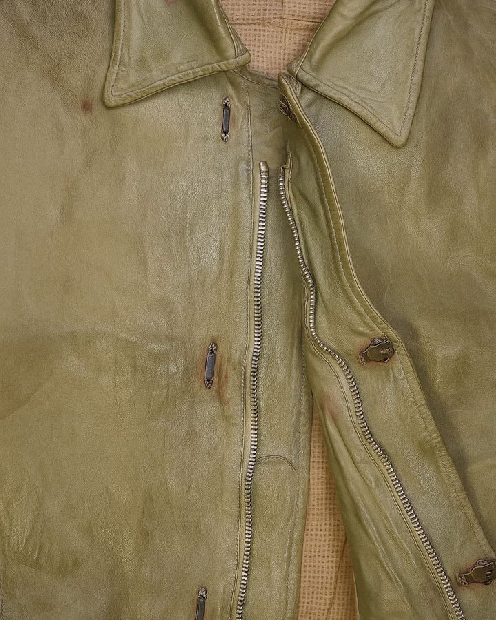 Carol Christian Poell Flesh Scarstitch Leather Jacket - SS08 "Off Scene"