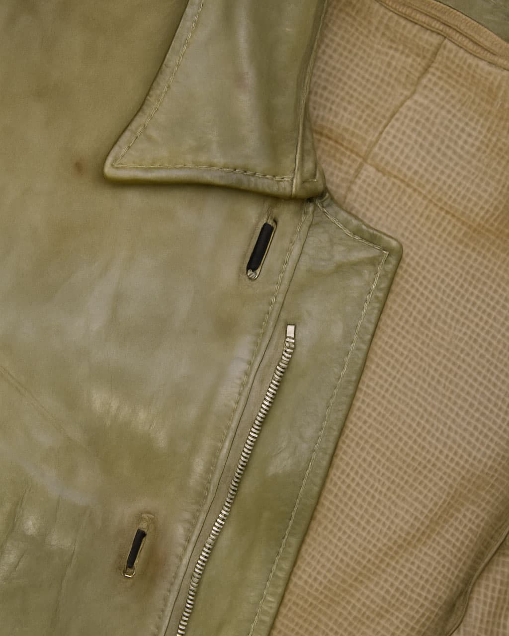 Carol Christian Poell Flesh Scarstitch Leather Jacket - SS08 "Off Scene"